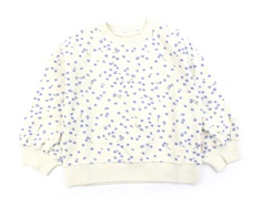 Petit Piao offwhite blomstret sweatshirt